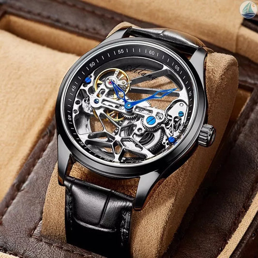AILANGEE Skeleton Mechanical Mens Watches