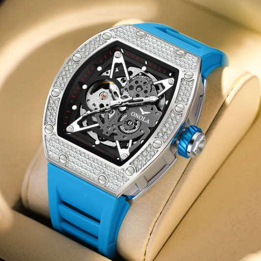 ONOLA RAPHA Automatic Waterproof Men's Mechanical Watch With Diamond